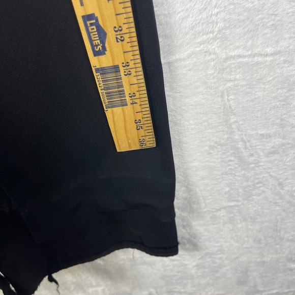 VTG 1950's Maggi Stover Black Ruched Dolman Sleeve Midi Dress Women Size Petite - Picture 6 of 8